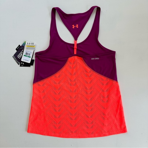 Under Armour NWT $39.99 1253113 Women's Hydro Armour Vent Moxey Tank size Large - Picture 2 of 9